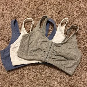 Front Closure Sports Bras x3 - Size 36